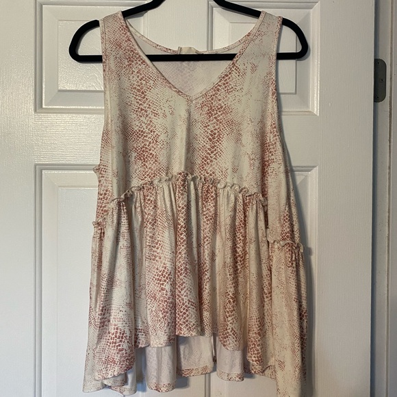 Altar’d state medium snakeskin pastel tank top - Picture 1 of 9